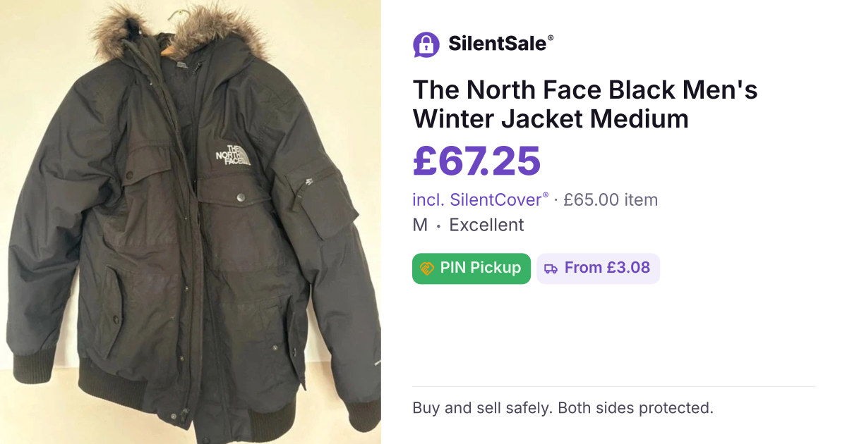 The North Face Black Men's Winter Jacket Medium