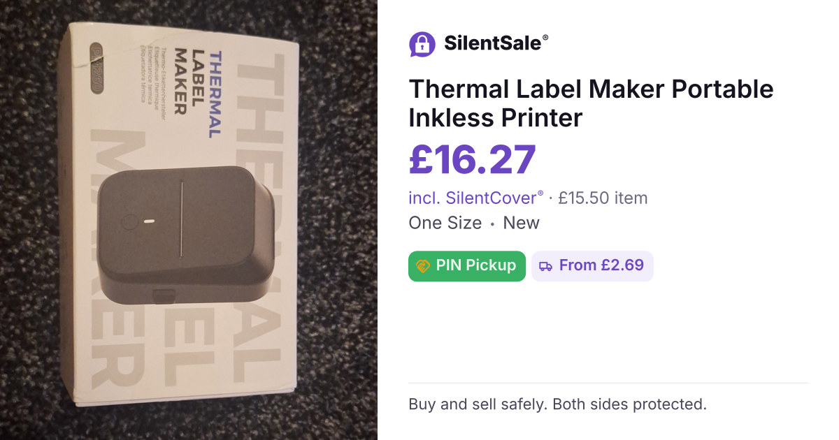 Thermal Label Maker Portable Inkless Printer