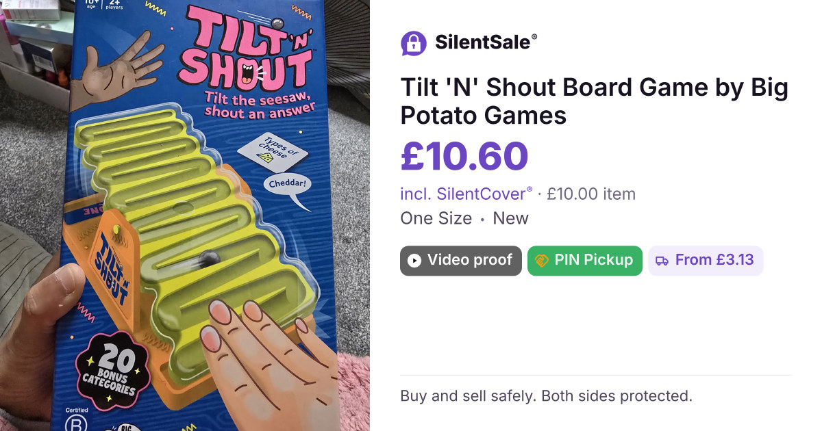 Tilt 'N' Shout Board Game by Big Potato Games