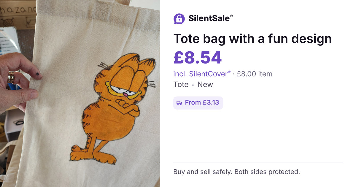 Tote bag with a fun design