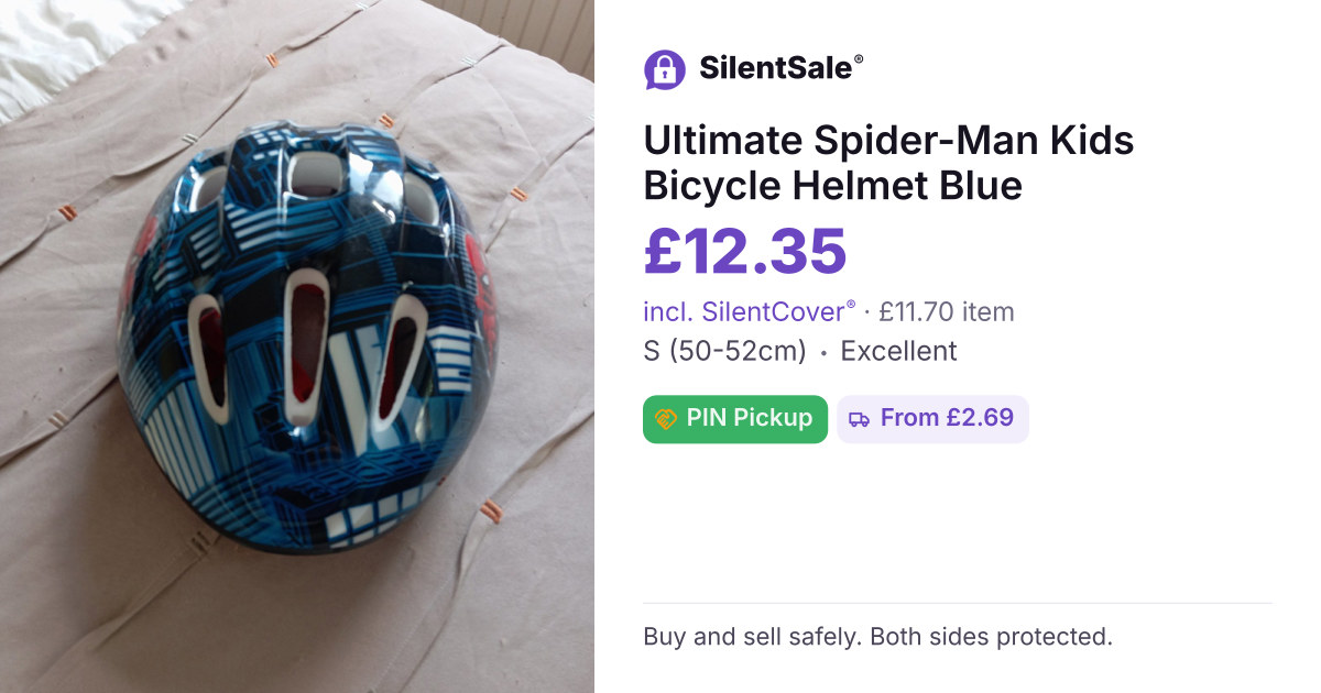 Ultimate Spider-Man Kids Bicycle Helmet Blue