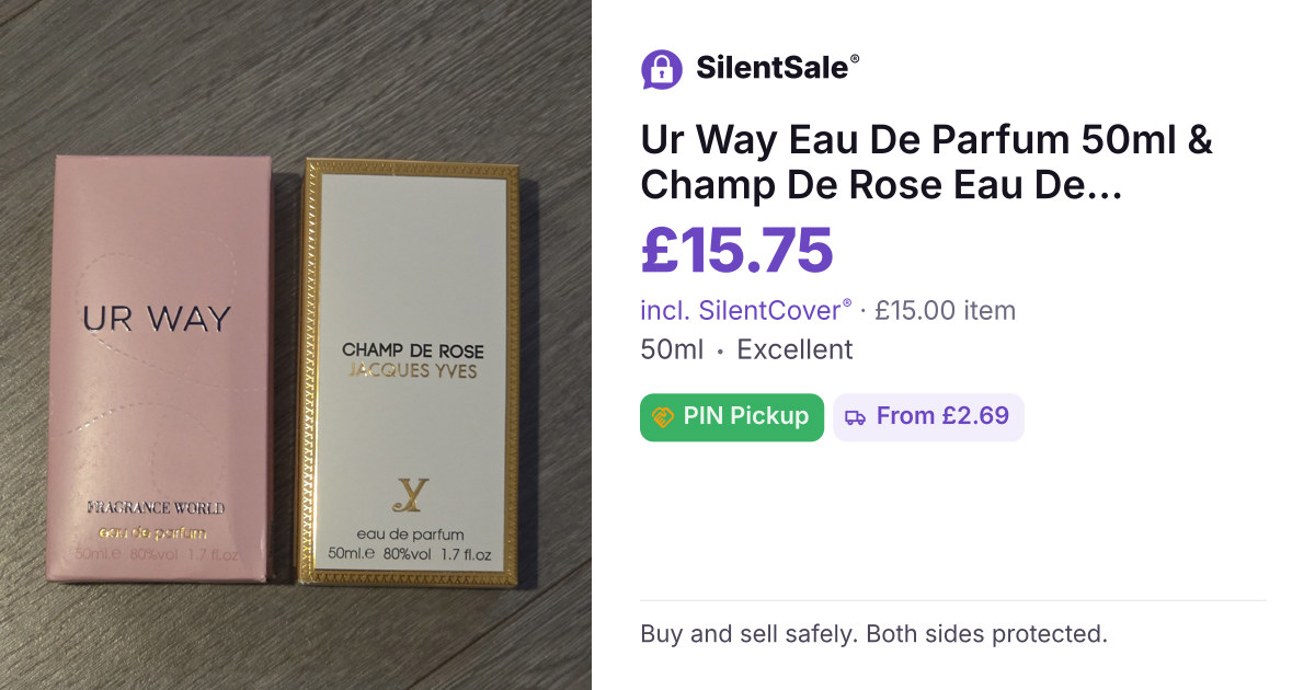 Ur Way Eau De Parfum 50ml & Champ De Rose Eau De Parfum 50ml