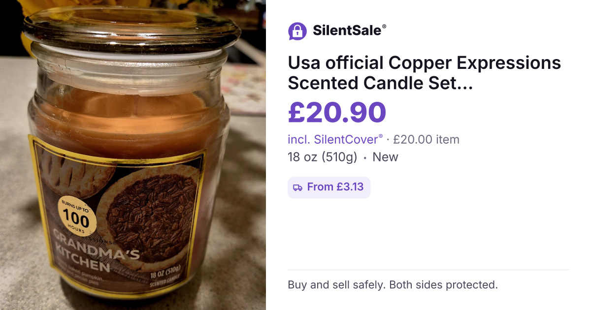  Usa official Copper Expressions Scented Candle Set Grandma's Kitchen & Pineapple Basil