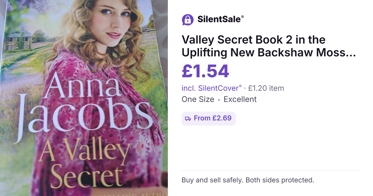 Valley Secret Book 2 in the Uplifting New Backshaw Moss Series — Anna Jacobs