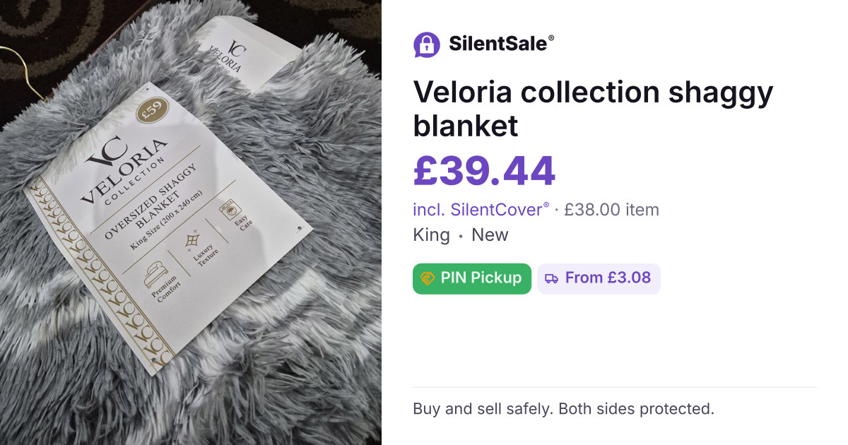 Veloria collection shaggy blanket