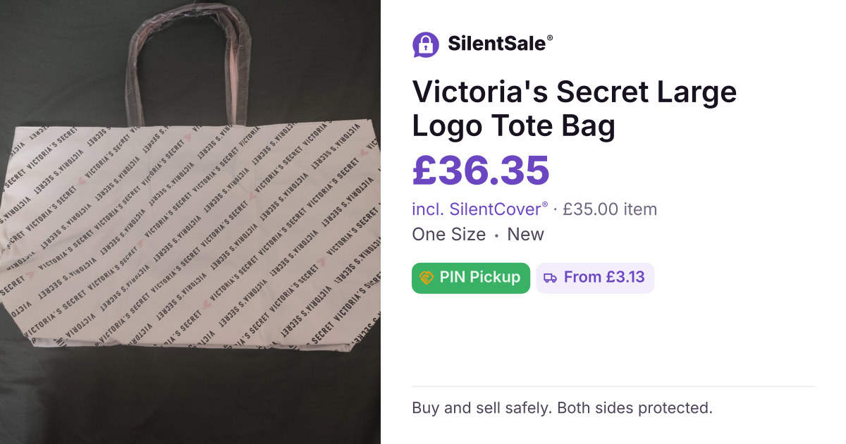Victoria's Secret Large Logo Tote Bag