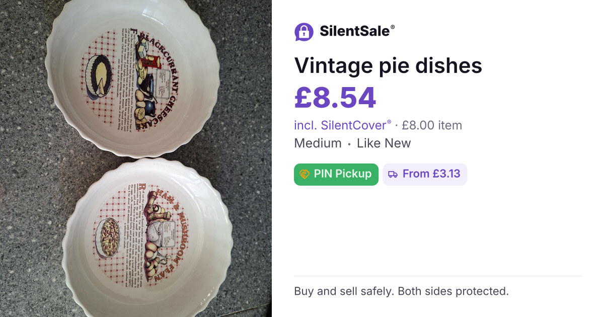 Vintage pie dishes 