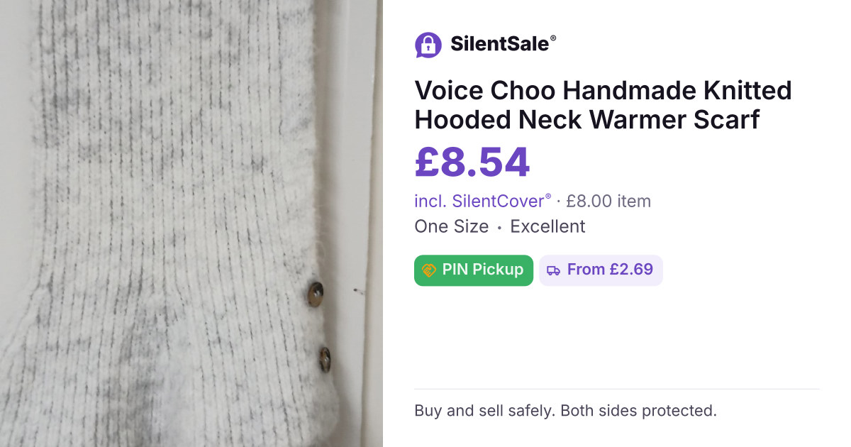 Voice Choo Handmade Knitted Hooded Neck Warmer Scarf