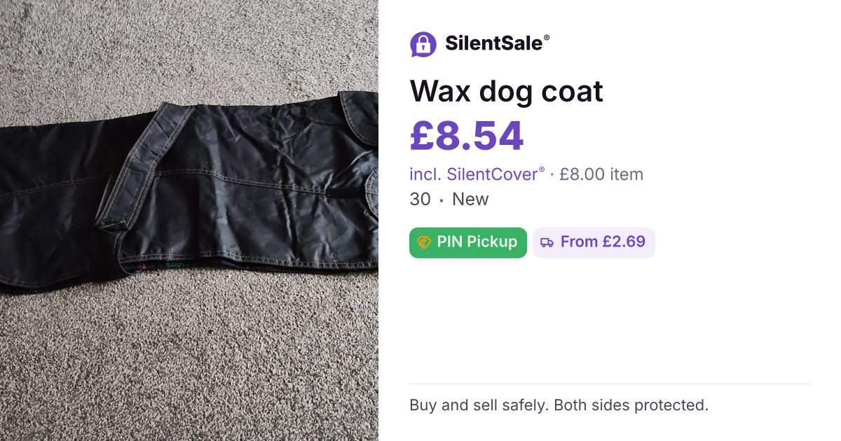 Wax dog coat