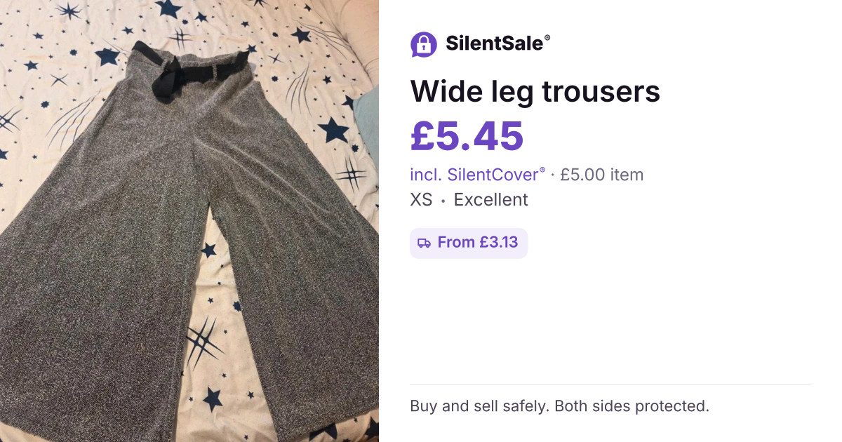 Wide leg trousers 
