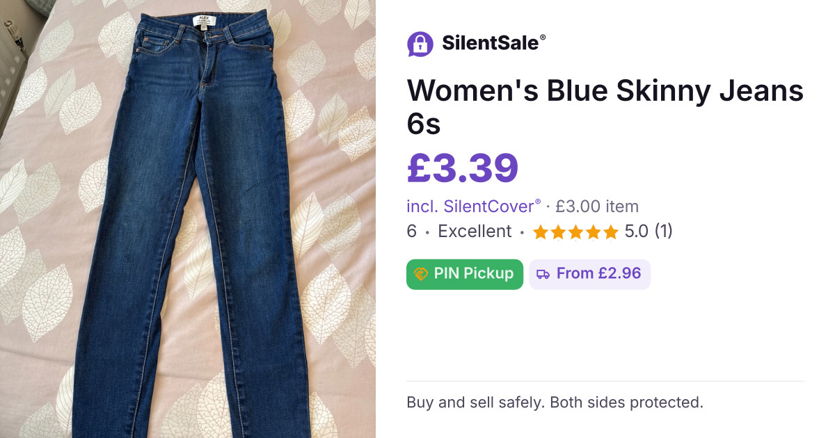 Women's Blue Skinny Jeans 6s
