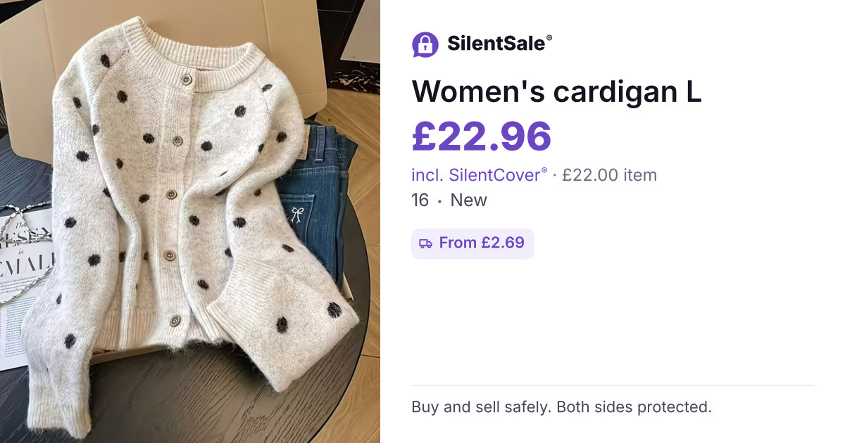 Women's cardigan L
