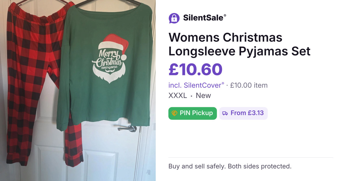 Womens Christmas Longsleeve Pyjamas Set
