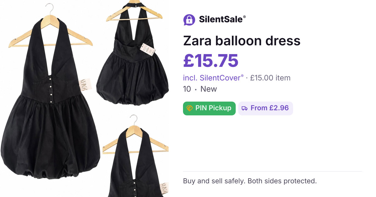 Zara balloon dress