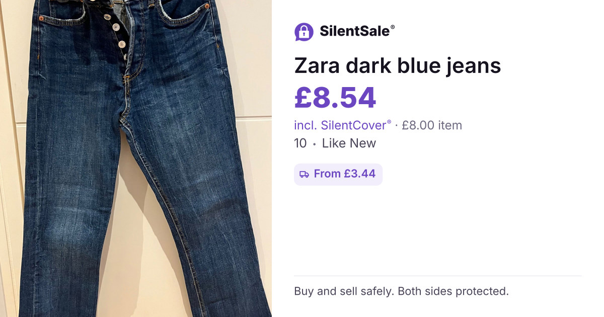 Zara dark blue jeans