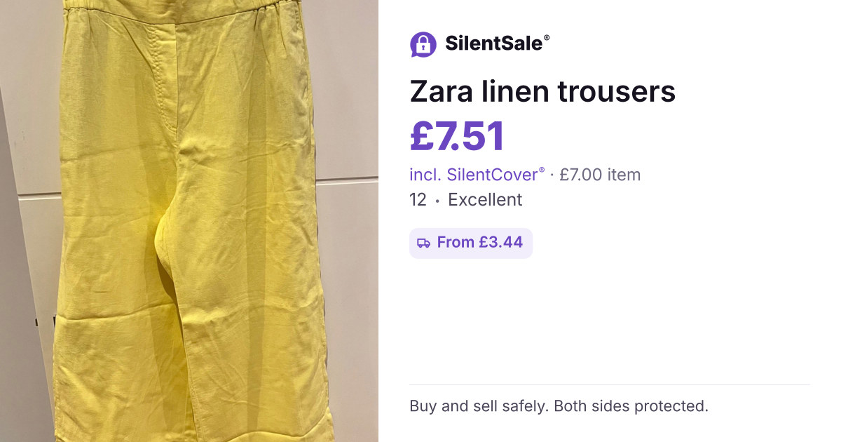 Zara linen trousers