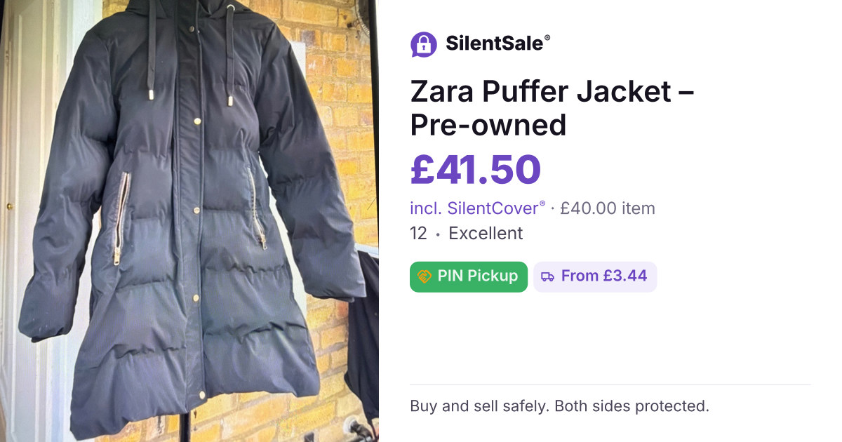 Zara Puffer Jacket – Pre-owned